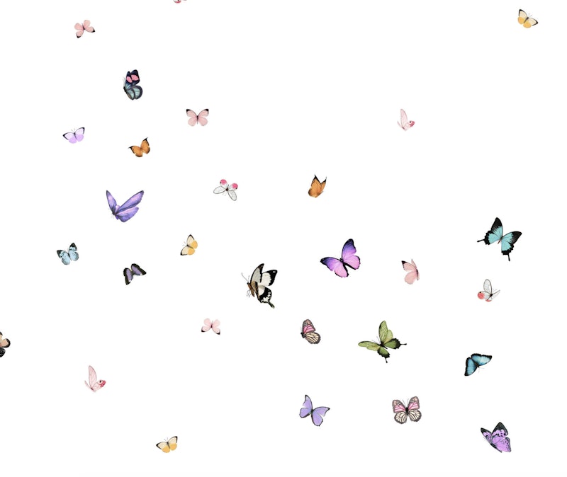 Butterfly Kaleidoscope  | White
