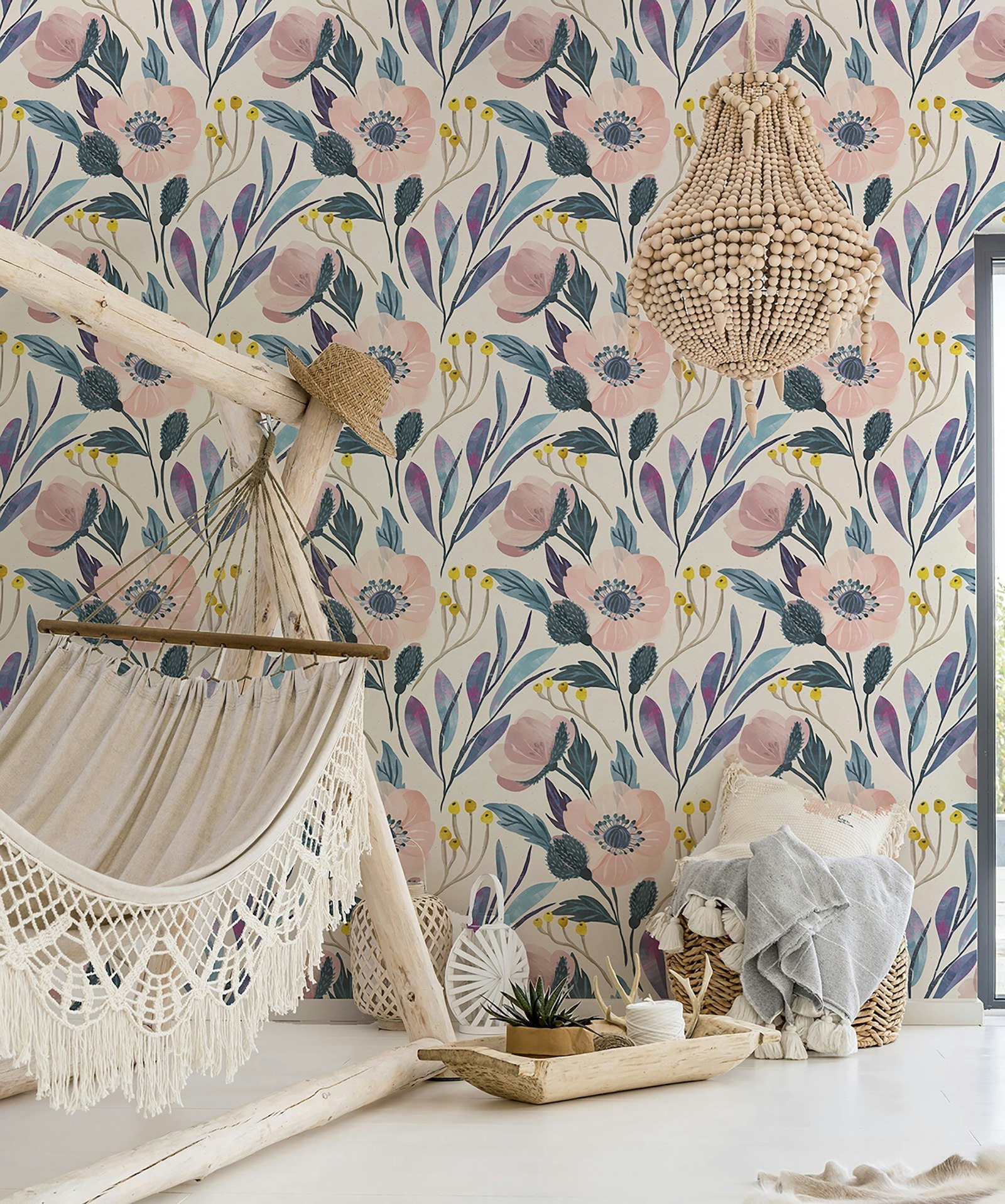 How to Hang Art without Damaging Wallpaper - at home with Ashley