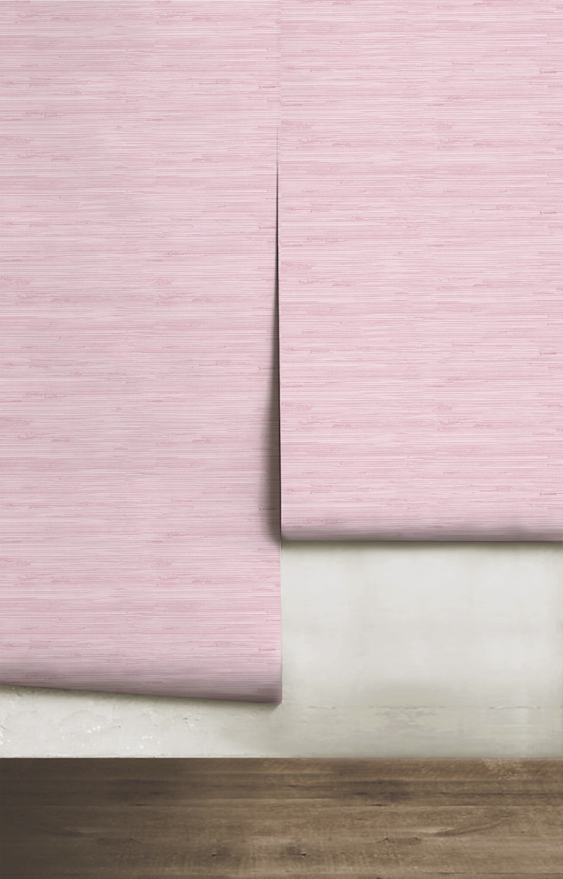 Faux Grasscloth | Pink